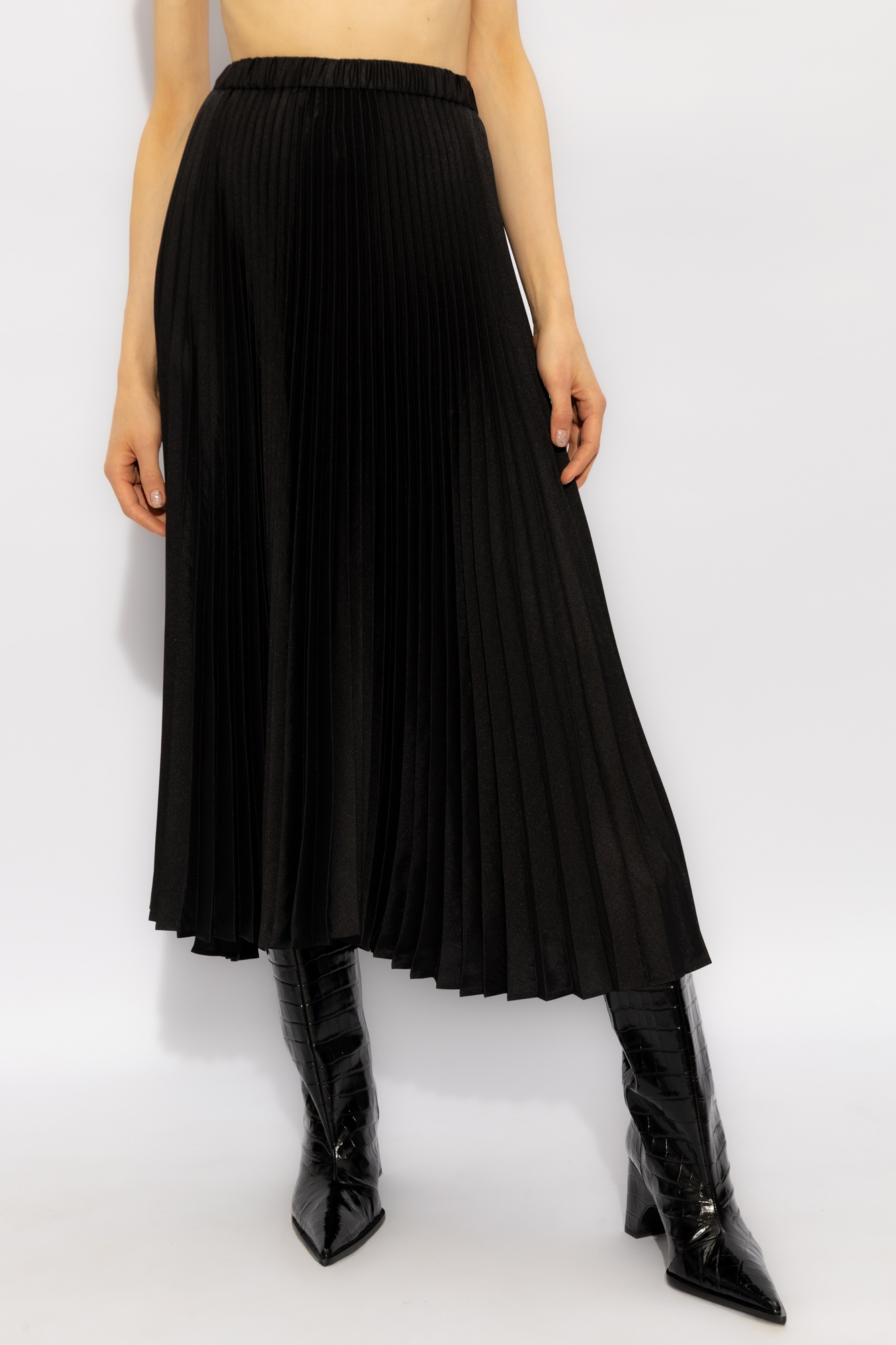 【関税込み】JIL SANDER PLEATED SKIRT Jil Sander Pleated W Skirt in Black | Santa Fe Dry Goods